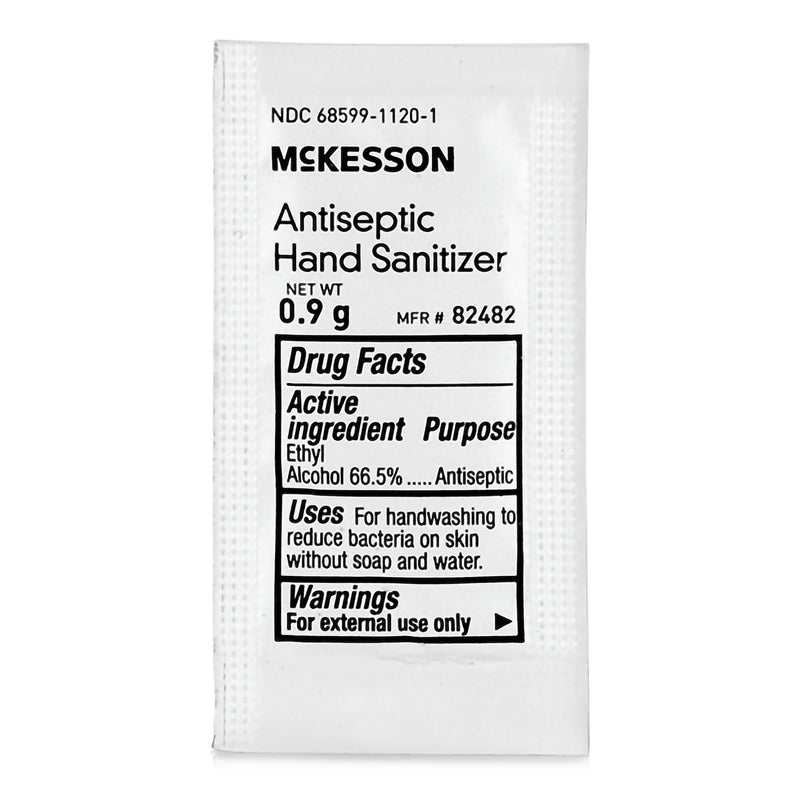 McKesson Hand Sanitizer with Aloe 0.9 Gram Ethyl Alcohol Gel Individual Packet (1111746_BX) 144/BX