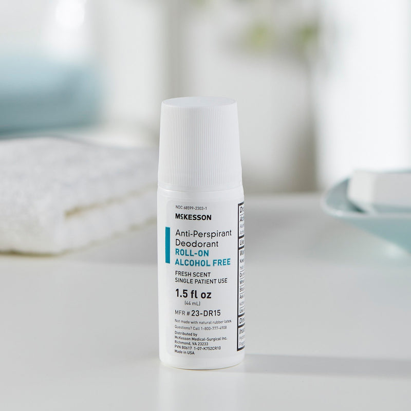 McKesson Antiperspirant / Deodorant Roll-On 1.5 oz. Fresh Scent (493425_CS) 96/CS
