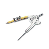 Charles Leonard Ball Bearing Compass with Traditional Pointed Tip, 12" Maximum Diameter, Metal, Dozen (LEO77360) 1 Dozen