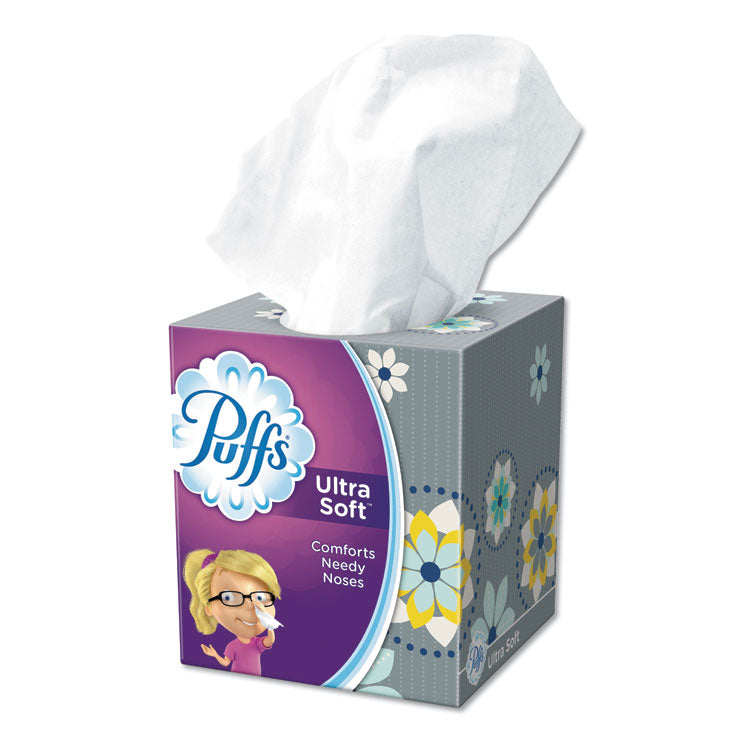 Puffs® Ultra Soft Facial Tissue, 2-Ply, White, 56 Sheets/Box, 4 Boxes/Pack (PGC35295PK)