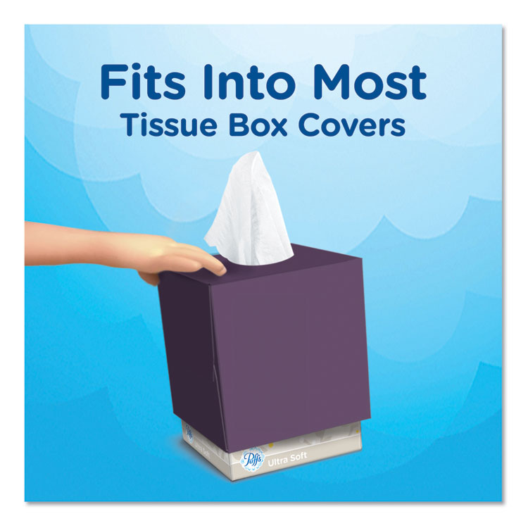 Puffs® Ultra Soft Facial Tissue, 2-Ply, White, 56 Sheets/Box, 4 Boxes/Pack (PGC35295PK)