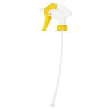 Impact® Chemical Resistant Trigger Sprayer, 1.0 ml, 10 Inch Tube, Yellow/White, 200/Case (IMP6009) Case of 200