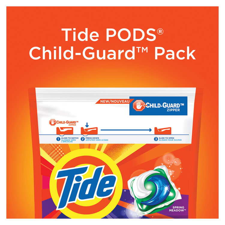 Tide® Pods, Laundry Detergent, Spring Meadow, 35/Pack, 4 Packs/Carton (PGC93127CT)