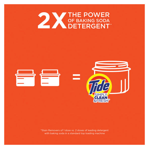 Tide® Simply Clean and Fresh Laundry Detergent, Refreshing Breeze, 64 Loads, 92 oz Bottle, 4/Carton (PGC44206)