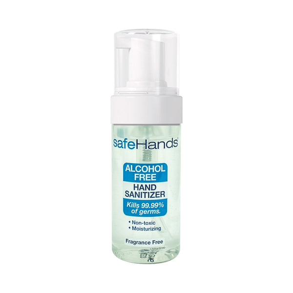 safeHands® Alcohol-Free Hand Sanitizer 1.75 oz. BZK (Benzalkonium Chloride) Foaming Bottle (868131_EA) 1/EA