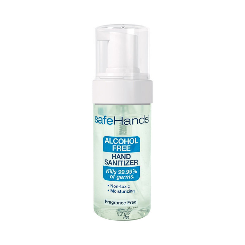 safeHands® Alcohol-Free Hand Sanitizer 1.75 oz. BZK (Benzalkonium Chloride) Foaming Bottle (868131_EA) 1/EA