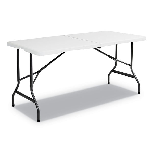 Iceberg IndestrucTable Classic Bi-Folding Table, Rectangular, 60" x 30" x 29", Platinum (ICE65453) Each