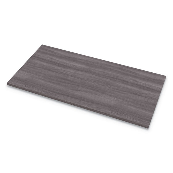 Fellowes® Levado Laminate Table Top, 60" x 30", Gray Ash (FEL9650101)