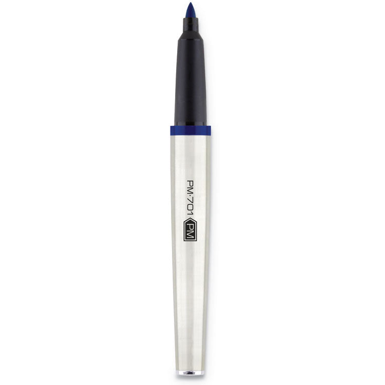 Zebra® PM-701 Permanent Marker, Medium Bullet Tip, Blue (ZEB65121)