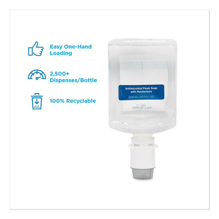 Georgia Pacific® Professional GP enMotion Automated Touchless Antimicrobial Foam Soap Refill, Unscented, 1,200 mL, 2/Carton (GPC42818) Case of 2