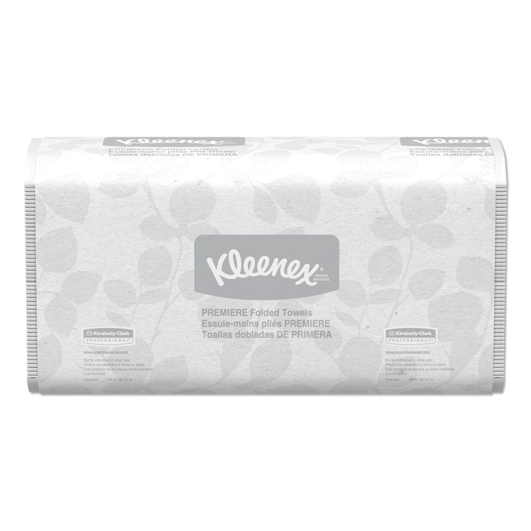 Kleenex® Premiere Folded Towels, 1-Ply, 9.4 x 12,4, White, 120/Pack, 25 Packs/Carton (KCC13254) Case of 3000