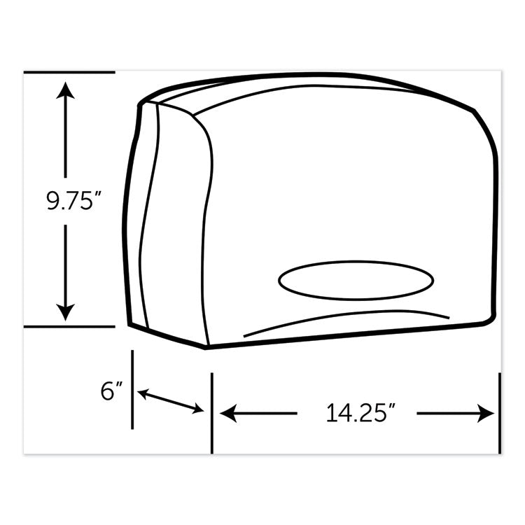 Scott® Essential Coreless Jumbo Roll Tissue Dispenser, 14.25 x 6 x 9.75, White (KCC09603) Each