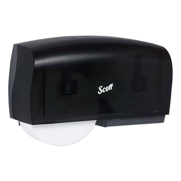 Scott® Essential Coreless Twin Jumbo Roll Tissue Dispenser, 20 x 6 x 11, Black (KCC09608)