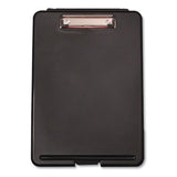 Universal® Storage Clipboard, 0.5" Clip Capacity, Holds 8.5 x 11 Sheets, Black (UNV40318)