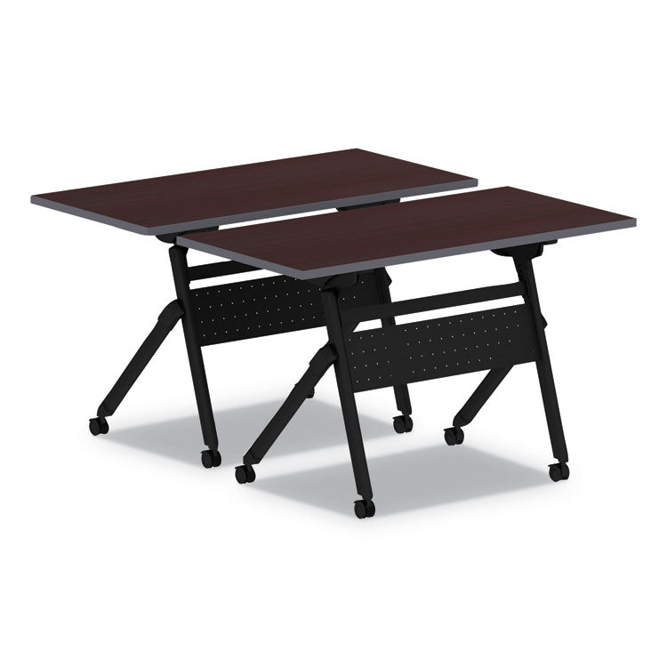 Alera® Flip and Nest Table Base, 32.25w x 23.63d x 28.5h, Black (ALEVA7243BK)