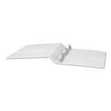 Universal® Slant D-Ring View Binder, 3 Rings, 1.5" Capacity, 11 x 8.5, White (UNV20744) Each
