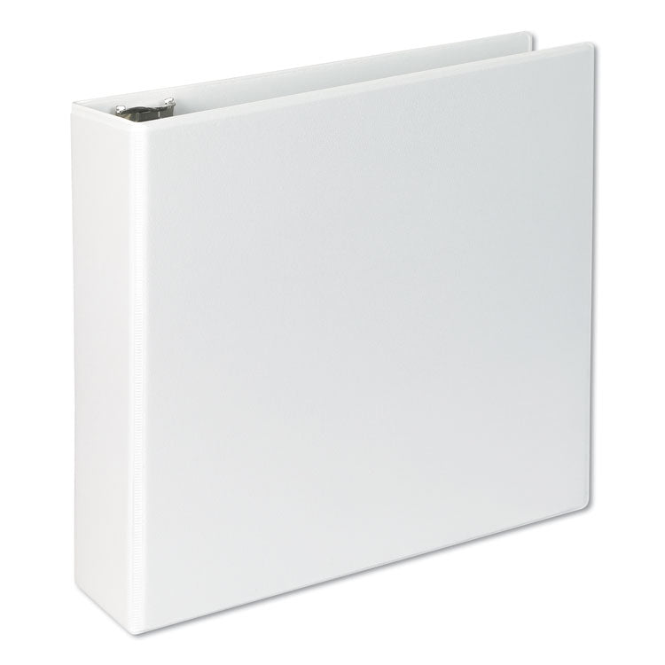 Universal® Slant D-Ring View Binder, 3 Rings, 3" Capacity, 11 x 8.5, White (UNV20748)