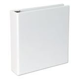 Universal® Slant D-Ring View Binder, 3 Rings, 2" Capacity, 11 x 8.5, White (UNV20746)