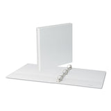 Universal® Slant D-Ring View Binder, 3 Rings, 1" Capacity, 11 x 8.5, White (UNV20742)