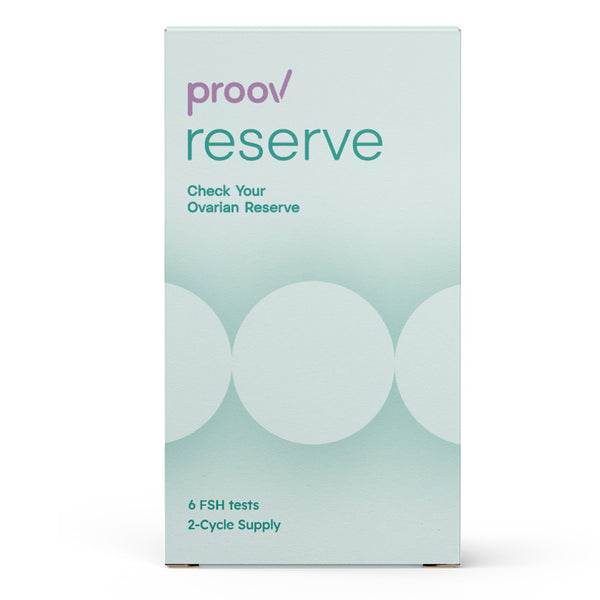 Proov Reserve Sexual Health Test Kit Follice Stimulating Hormone (FSH) 6 Tests per Kit CLIA Waived (1236710_CS) 1008/CS