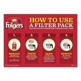 Folgers® Coffee Filter Packs, Classic Roast, .9 oz, 10 Filters/Pack, 4 Packs/Carton (FOL06239)