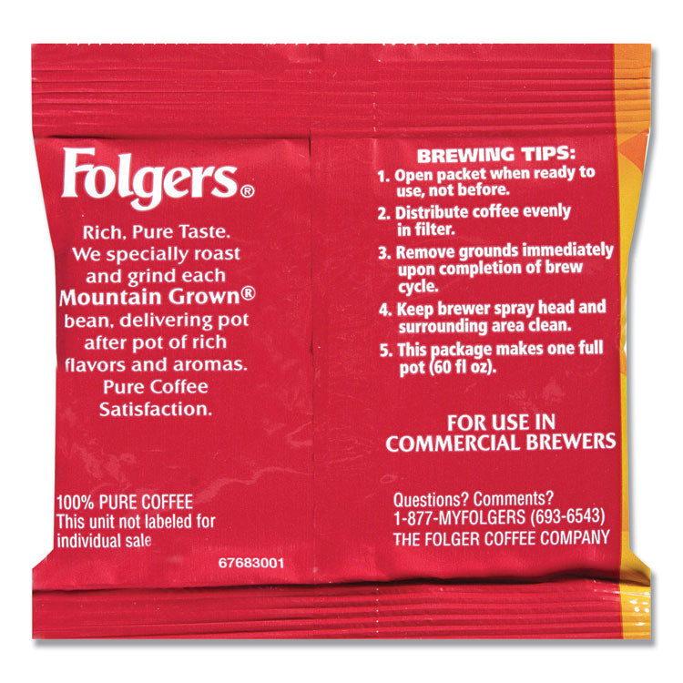 Folgers® Coffee, Classic Roast, 0.9 oz Fractional Packs, 36/Carton (FOL06125)