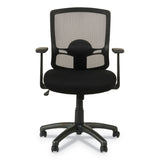 Alera® Alera Etros Series Mesh Mid-Back Chair, Supports Up to 275 lb, 18.03" to 21.96" Seat Height, Black (ALEET42ME10B)