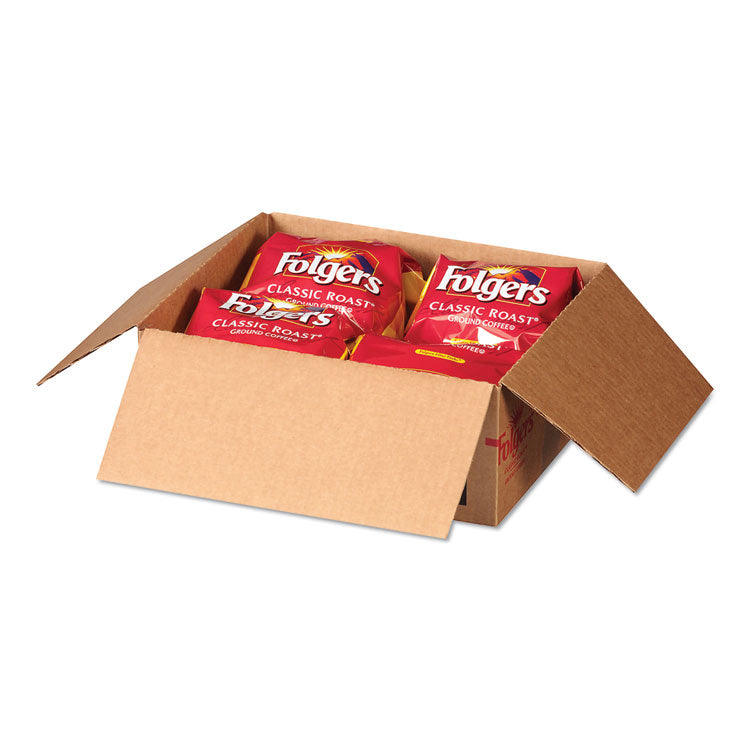 Folgers® Coffee Filter Packs, Classic Roast, .9 oz, 10 Filters/Pack, 4 Packs/Carton (FOL06239)