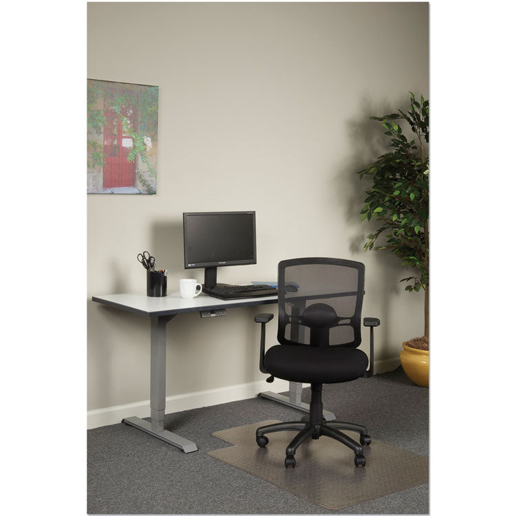 Alera® Alera Etros Series Mesh Mid-Back Chair, Supports Up to 275 lb, 18.03" to 21.96" Seat Height, Black (ALEET42ME10B)