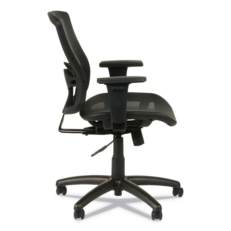 Alera® Alera Etros Series Suspension Mesh Mid-Back Synchro Tilt Chair, Supports Up to 275 lb, 15.74" to 19.68" Seat Height, Black (ALEET4218)