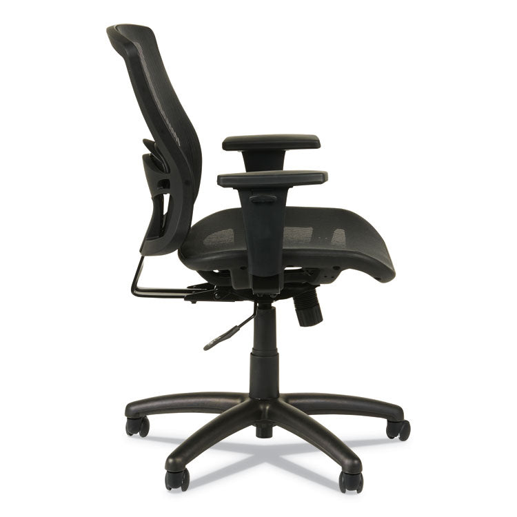 Alera® Alera Etros Series Suspension Mesh Mid-Back Synchro Tilt Chair, Supports Up to 275 lb, 15.74" to 19.68" Seat Height, Black (ALEET4218) Each