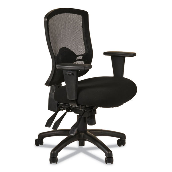 Alera® Alera Etros Series Mid-Back Multifunction with Seat Slide Chair, Supports Up to 275 lb, 17.83" to 21.45" Seat Height, Black (ALEET4217)