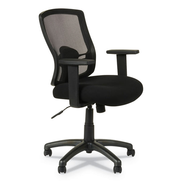 Alera® Alera Etros Series Mesh Mid-Back Chair, Supports Up to 275 lb, 18.03" to 21.96" Seat Height, Black (ALEET42ME10B)