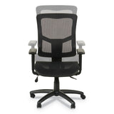 Alera® Alera Elusion II Series Suspension Mesh Mid-Back Synchro Seat Slide Chair, Supports 275 lb, 18.11" to 20.35" Seat, Black (ALEELT4218S) Each