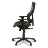 Alera® Alera Elusion II Series Suspension Mesh Mid-Back Synchro Seat Slide Chair, Supports 275 lb, 18.11" to 20.35" Seat, Black (ALEELT4218S) Each