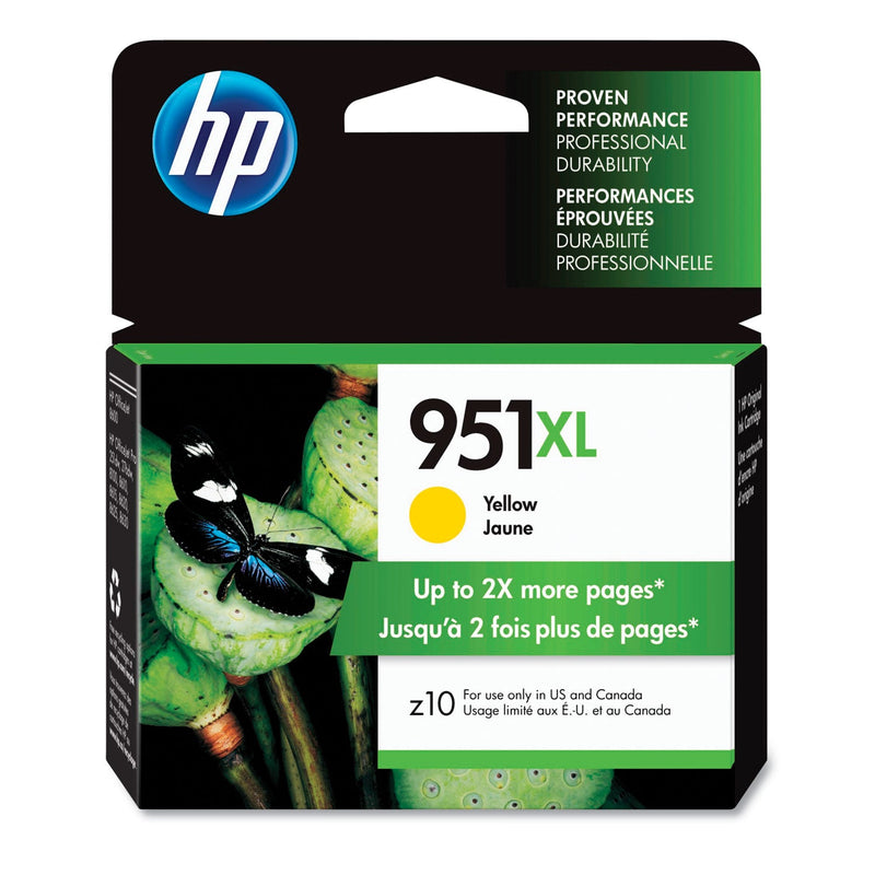 HP HP 951XL, (CN048AN) High-Yield Yellow Original Ink Cartridge (HEWCN048AN) Each