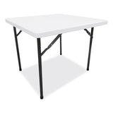 Alera® Square Plastic Folding Table, 36w x 36d x 29.25h, White (ALEPT36SW)