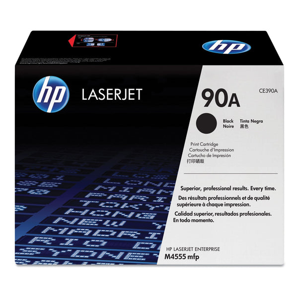 HP HP 90A, (CE390A) Black Original LaserJet Toner Cartridge (HEWCE390A)