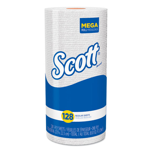 Scott® Kitchen Roll Towels, 1-Ply, 11 x 8.75, White, 128/Roll, 20 Rolls/Carton (KCC41482) Case of 20