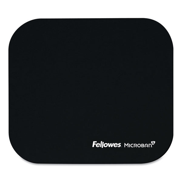 Fellowes® Mouse Pad with Microban Protection, 9 x 8, Black (FEL5933901)