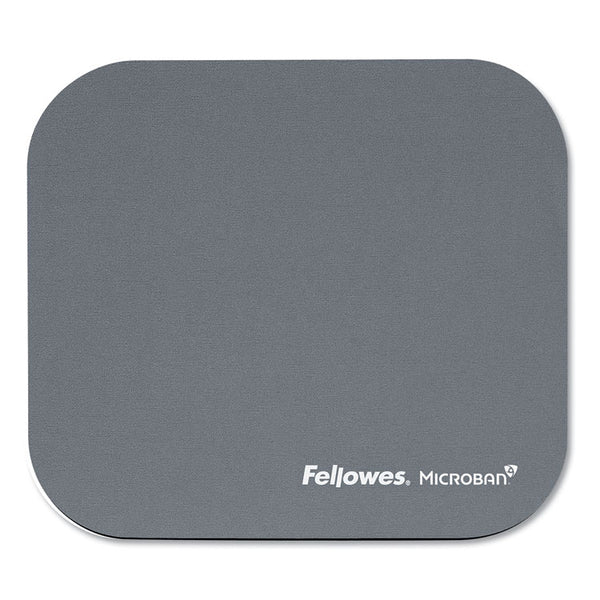 Fellowes® Mouse Pad with Microban Protection, 9 x 8, Graphite (FEL5934001)