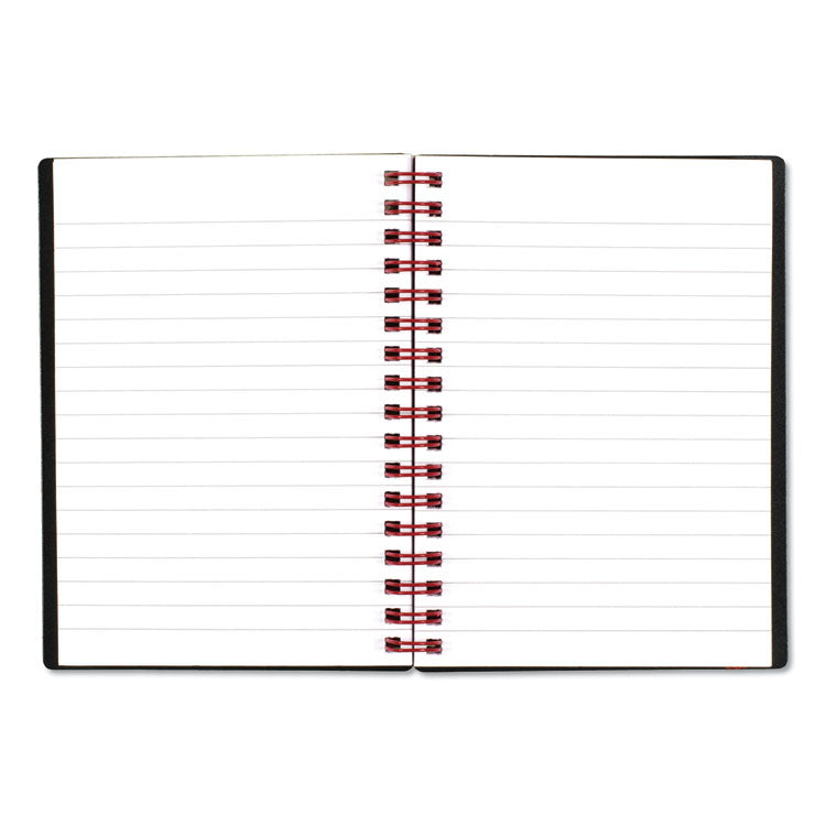 Black n' Red™ Flexible Cover Twinwire Notebooks, SCRIBZEE Compatible, 1-Subject, Wide/Legal Rule, Black Cover, (70) 5.88 x 4.13 Sheets (JDKF67010) Each