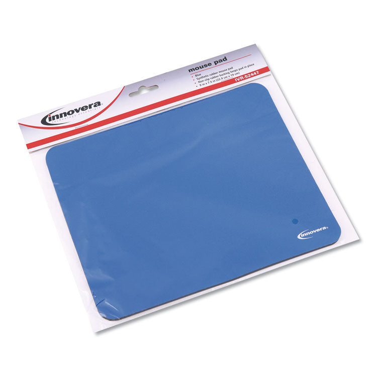 Innovera® Mouse Pad, 9 x 7.5, Blue (IVR52447) Each