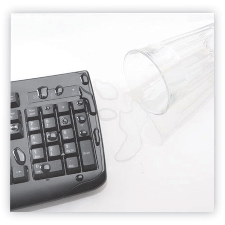 Kensington® Keyboard for Life Wireless Desktop Set, 2.4 GHz Frequency/30 ft Wireless Range, Black (KMW75231) Each
