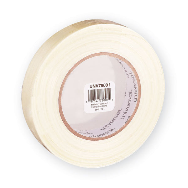 Universal® 190# Medium Grade Filament Tape, 3" Core, 24 mm x 54.8 m, Clear (UNV78001)