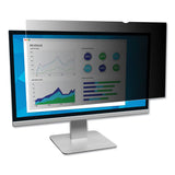 3M™ Frameless Blackout Privacy Filter for 24" Widescreen Flat Panel Monitor, 16:9 Aspect Ratio (MMMPF240W9B) Each