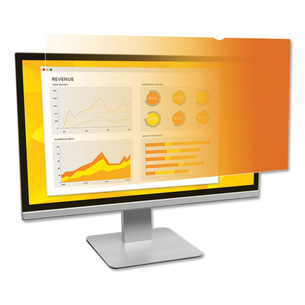 3M™ Gold Frameless Privacy Filter for 22" Widescreen Flat Panel Monitor, 16:10 Aspect Ratio (MMMGF220W1B)