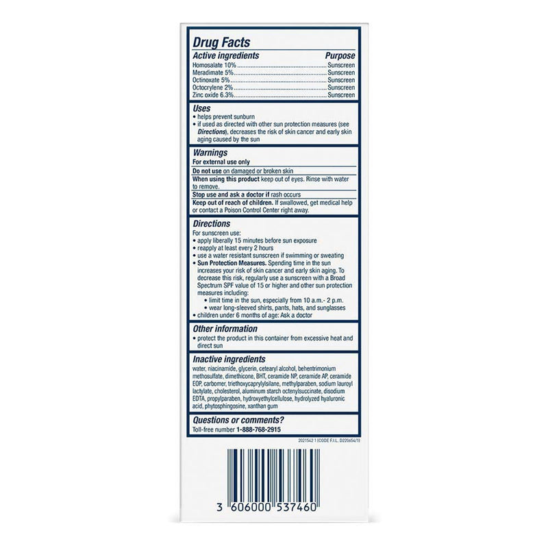 CeraVe® AM Facial Moisturizer with Sunscreen 3 oz. Pump Bottle Unscented Lotion (1229989_EA) 1/EA