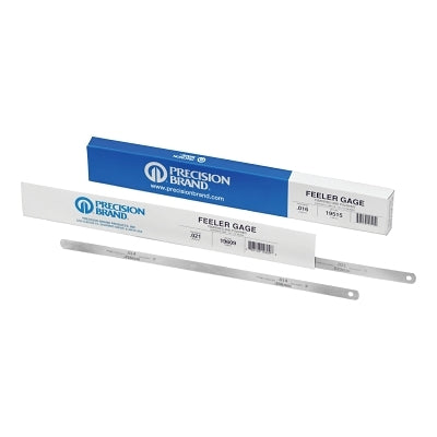 Precision Brand Flat Length Steel Feeler Gauge, 1/2" x 12" (605-19170) Box of 12