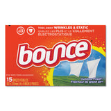 Bounce® Fabric Softener Sheets, Outdoor Fresh, 15 Sheets/Box, 15 Box/Carton (PGC95860CT)